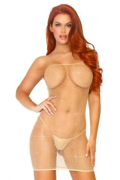 Leg Avenue Crystalized Fishnet Tube Dress -Garter Lingerie Shop unnamed file 474