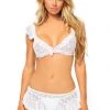 Leg Avenue White Daisy Mesh Bralette And Skirt -Garter Lingerie Shop unnamed file 575