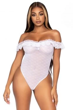 Leg Avenue Lace Ruffle Teddy