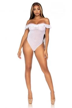 Leg Avenue Lace Ruffle Teddy -Garter Lingerie Shop unnamed file 605