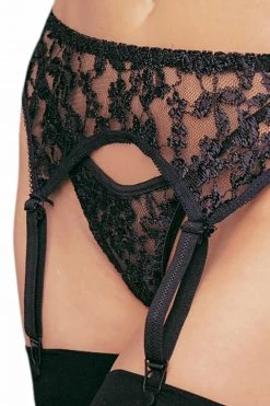 René Rofé Lace Garter Set -Garter Lingerie Shop unnamed file 962