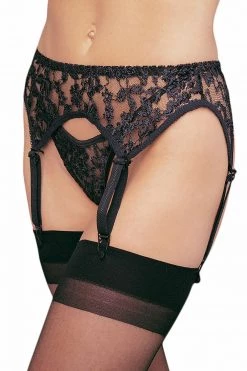 René Rofé Lace Garter Set -Garter Lingerie Shop unnamed file 964